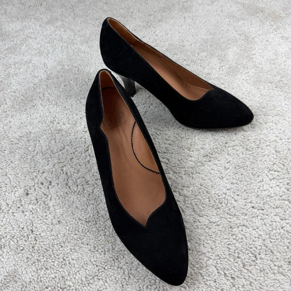L'Amour des‎ Pieds Bambelle Pointed Toe Pump Black Suede Career Womens 7 New